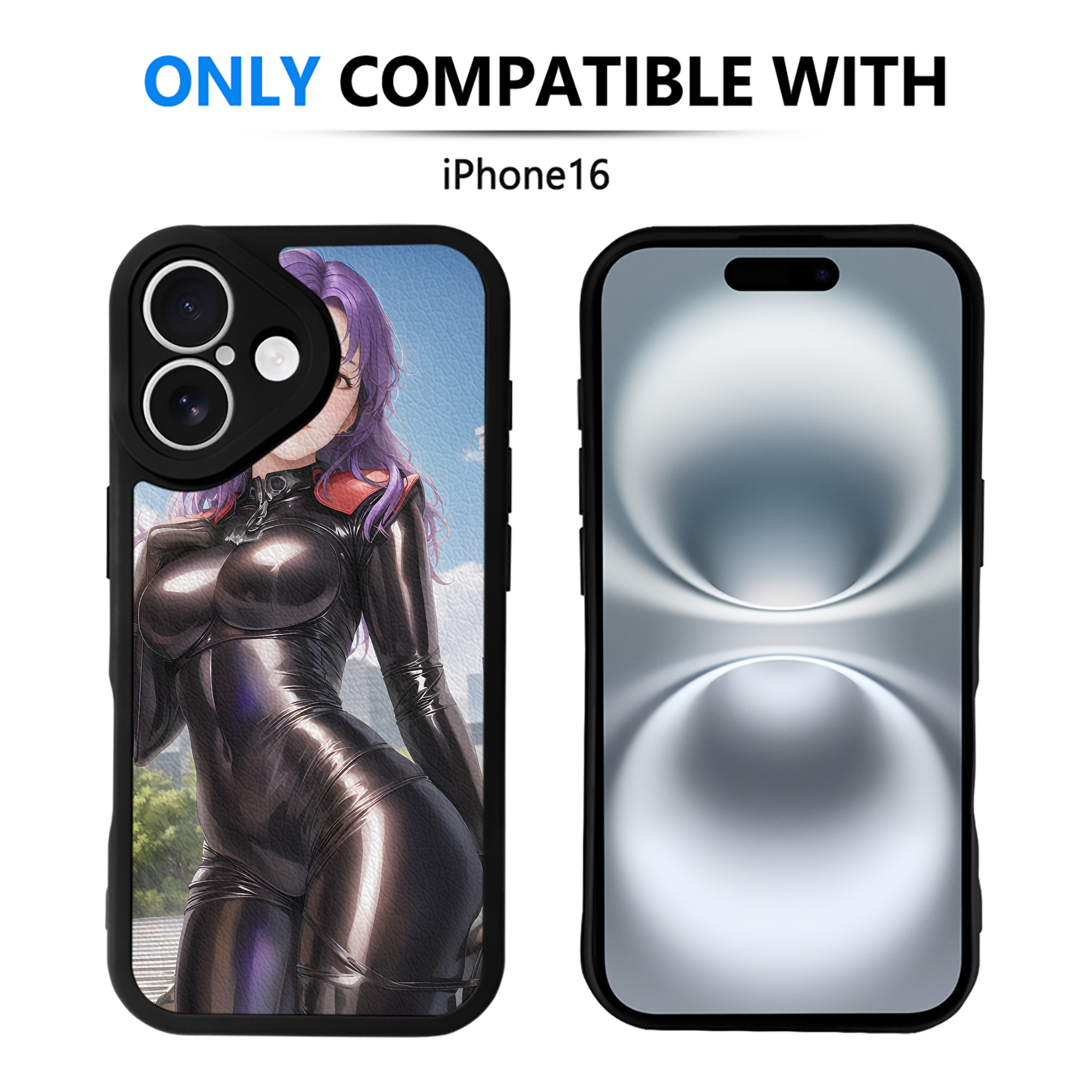 （画像用） EVA 新世紀エヴァンゲリオン 【iPhone 16シリーズ対応】シリコンスマホケース（レザー調） 材質：シリコン